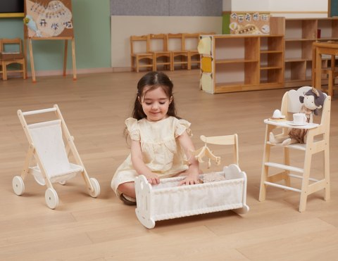 VIGA PolarB Kołyska Drewniana dla Lalek Łóżeczko VIGA PolarB Kołyska Drewniana dla Lalek Łóżeczko