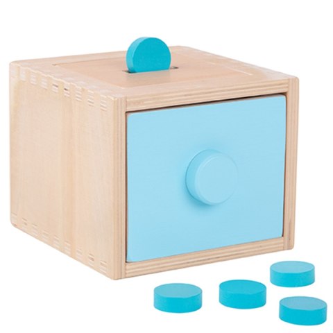 WOOPIE GREEN Drewniana Szuflada Edukacyjna 4w1 Sorter Montessori Gra w Marchewki FSC