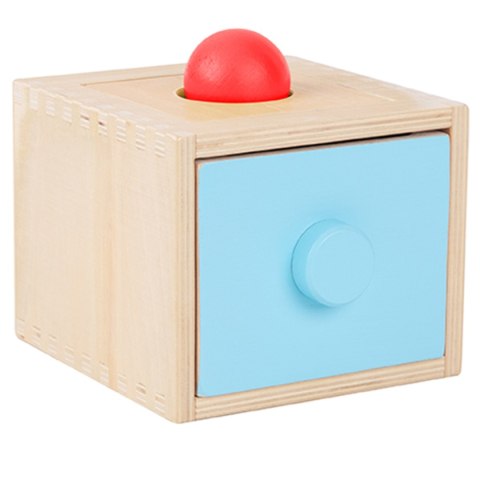 WOOPIE GREEN Drewniana Szuflada Edukacyjna 4w1 Sorter Montessori Gra w Marchewki FSC