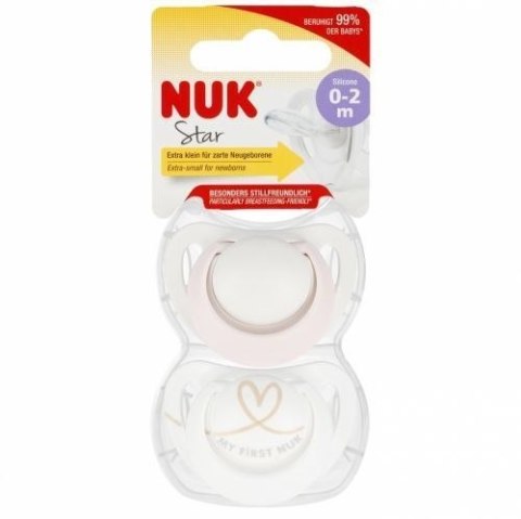 Smoczek Silikonowy Star 0-2 2Szt 541386, 175282