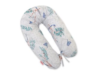 Bawełniana Poszewka Do Poduszki Ciążowej Longer - Blue Birds