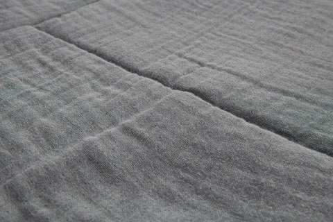 KOMPLET BAWEŁNA-MUŚLIN OPAK. POLANA GRAFITOWY