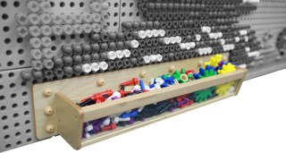 Masterkidz Drewniany Pojemniczek Przezroczysta Ścianka 80 Cm Do Tablic Naukowo-Kreatywnych Stem