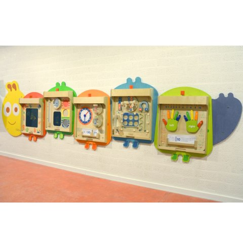 Masterkidz System Do Montażu 5 Ściennych Tablic Edukacyjnych Flex - Gąsienica