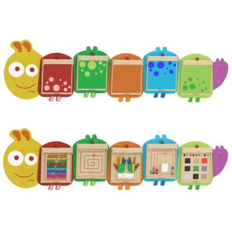 Masterkidz System Do Montażu 5 Ściennych Tablic Edukacyjnych Flex - Gąsienica