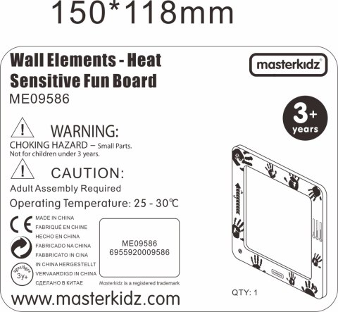 Masterkidz Tablica Edukacyjna Ciepłoczuła Reagująca Na Ciepło