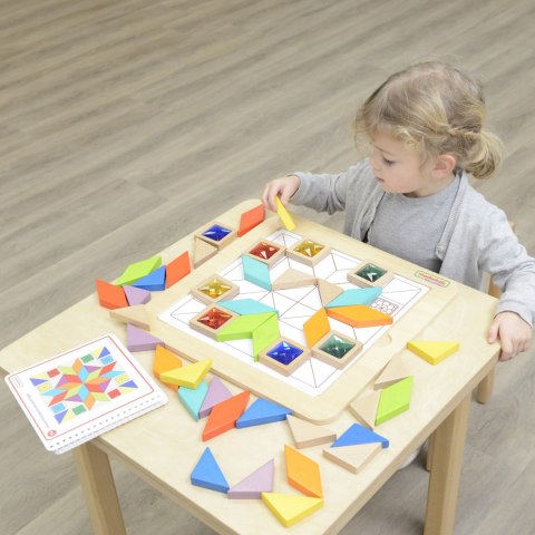 MASTERKIDZ Układanka Mozaika Nauka Kolorów i Kształtów Tangram Montessori MASTERKIDZ Układanka Mozaika Nauka Kolorów i Kształtów Tangram Montessori