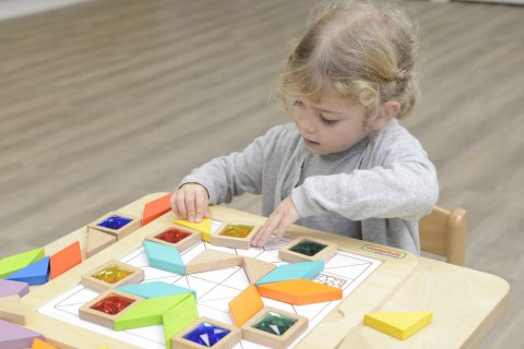 MASTERKIDZ Układanka Mozaika Nauka Kolorów i Kształtów Tangram Montessori MASTERKIDZ Układanka Mozaika Nauka Kolorów i Kształtów Tangram Montessori