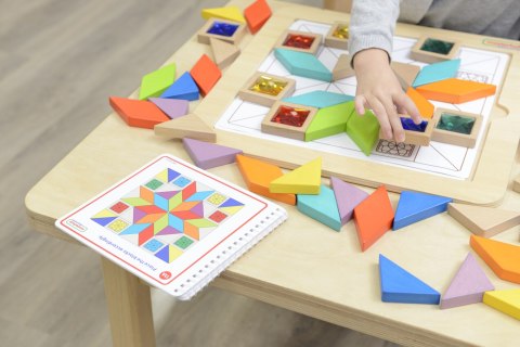 MASTERKIDZ Układanka Mozaika Nauka Kolorów i Kształtów Tangram Montessori MASTERKIDZ Układanka Mozaika Nauka Kolorów i Kształtów Tangram Montessori