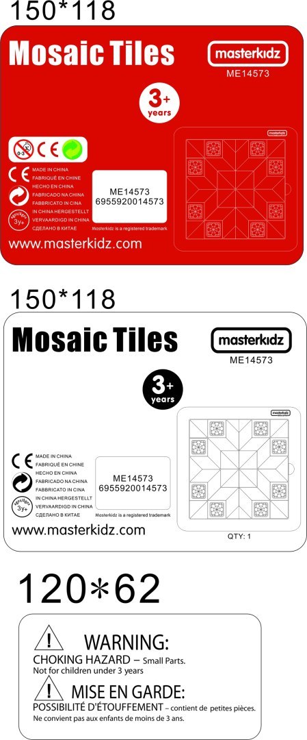 MASTERKIDZ Układanka Mozaika Nauka Kolorów i Kształtów Tangram Montessori MASTERKIDZ Układanka Mozaika Nauka Kolorów i Kształtów Tangram Montessori