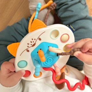 Woopie Baby Zabawka Sensoryczna Montessori Gryzak Grzechotka Wielofunkcyjny Lis
