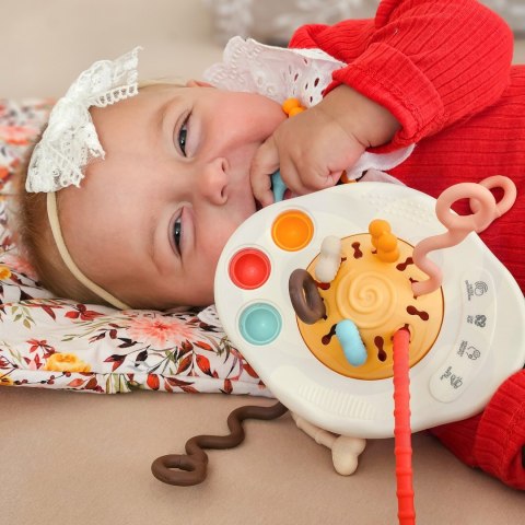 Woopie Baby Zabawka Sensoryczna Montessori Gryzak Grzechotka Wielofunkcyjny Ufo