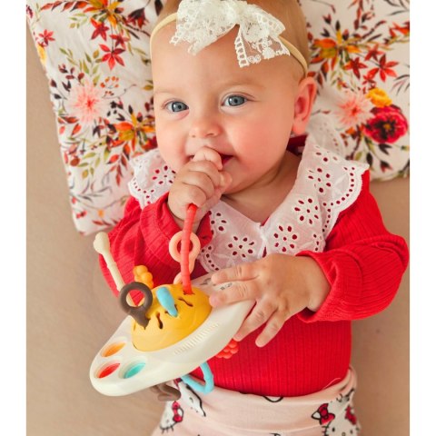 Woopie Baby Zabawka Sensoryczna Montessori Gryzak Grzechotka Wielofunkcyjny Ufo