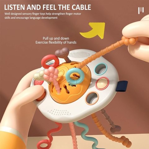 Woopie Baby Zabawka Sensoryczna Montessori Gryzak Grzechotka Wielofunkcyjny Ufo