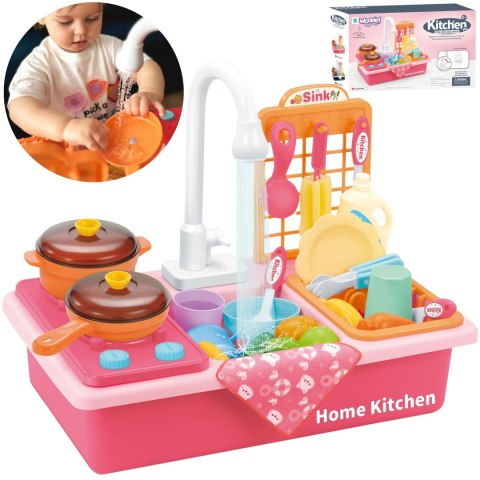 WOOPIE Zlewozmywak 2w1 Kuchnia dla Dzieci Różowa