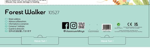 CLASSIC WORLD Drewniany Pchacz Multifunkcyjny 8w1 "Leśny Chodzik"