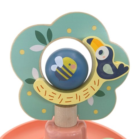 WOOPIE GREEN Drewniany Kulodrom Tor Kulkowy Sensoryczny Edukacyjny 6 el.