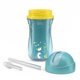 180738 KUBEK TERMICZNY 266ML SŁOMKA 14+ TURKUSOWY