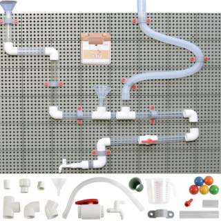 MASTERKIDZ System Rur Do Tablicy STEM 84 Elementów Tor Wodny Kulkowy