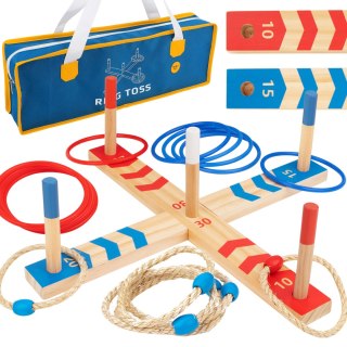 TOOKY TOY Drewniana Gra Fun Serso Zręcznościowa Ring Cross