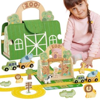 TOOKY TOY Zestaw Mini ZOO Przenośny Zestaw Torba Zwierzęta