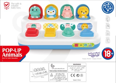 WOOPIE BABY Zabawka Edukacyjna Wyskakujące Zwierzątka POP-UP