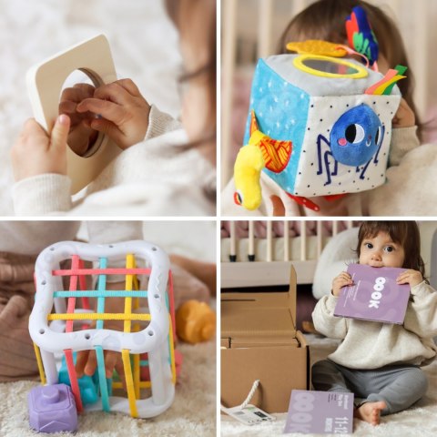 WOOPIE GREEN Pudełko Box 5w1 Montessori Edukacujny 11-12M FSC