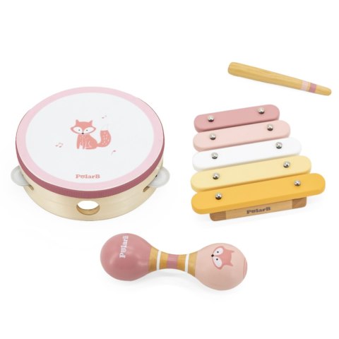 Viga Polarb Zestaw Instrumentów Muzycznych Różowy