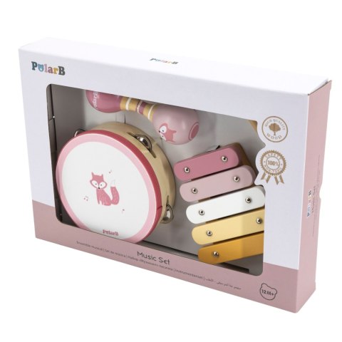 Viga Polarb Zestaw Instrumentów Muzycznych Różowy
