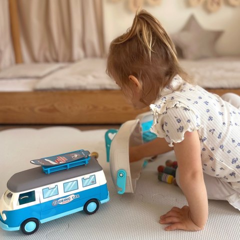 WOOPIE Kamper XL dla Lalek Zestaw Kempingowy z Przyczepką