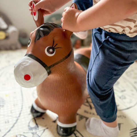 WOOPIE Skoczek Gumowy do Skakania Konik + Pompka