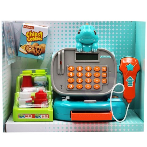 Woopie Kasa Sklepowa Z Półką Dino Niebieski