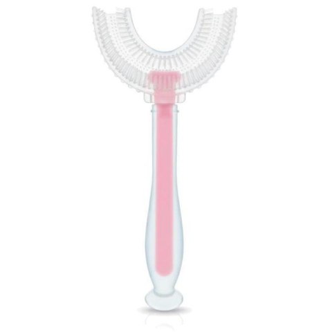 2322 SZCZOTECZKA SILIKONOWA "U" DO ZĘBÓW RÓŻOWA BL232