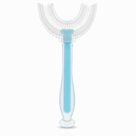 2469 SZCZOTECZKA SILIKONOWA "U" DO ZĘBÓW NIEBIESKA BL246