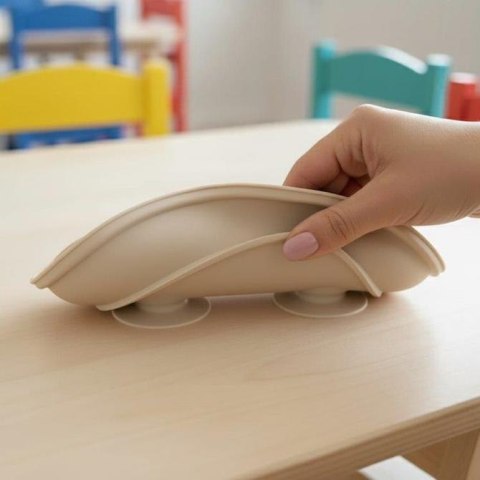 5880 TALERZYK 3-DZIELNY Z PRZYSSAWKAMI BEŻOWY BL588