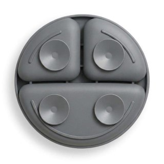 5903 TALERZYK 3-DZIELNY Z PRZYSSAWKAMI CIEMNO SZARY BL590