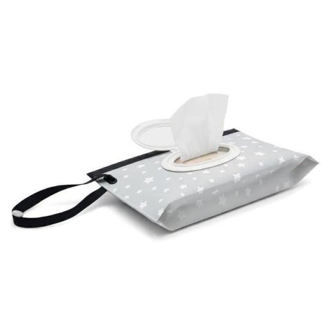 8126 ETUI NA CHUSTECZKI NAWILŻANE SZARE GWIAZDKI BL812