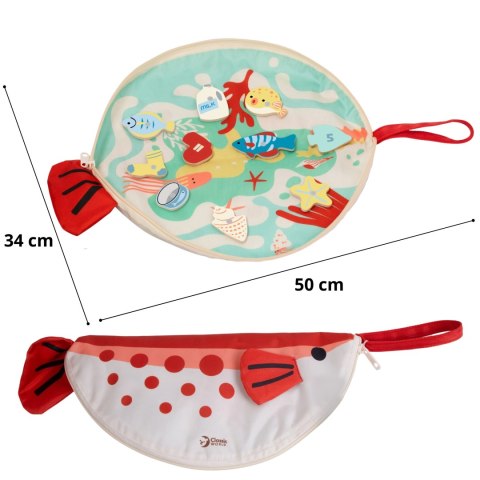 Classic World Edukacyjna Gra Łowienie Rybek Na Magnes Z Kartami Do Nauki Liczenia 35 El.