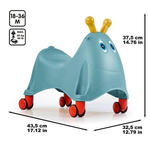 Feber Jeździk Odpychacz Casual Chodzik Obrotowe Kółka 360° 1+