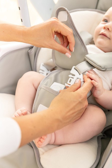 KRZESEŁKO + HUŚTAWKA INDIGO LIGHT GREY