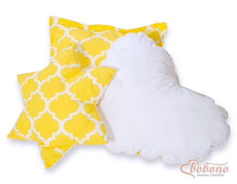 Namiot TIPI dla dzieci + mata + poduszki + zawieszki pióra - Maroko żółte