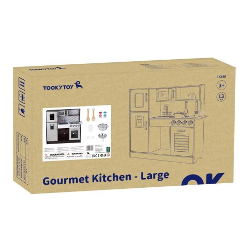 Tooky Toy Kuchnia Drewniana Nowoczesna Akcesoria