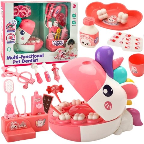 WOOPIE Zestaw Małego Dentysty Głowa Jednorożca Akcesoria