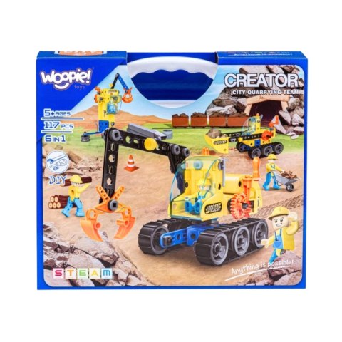 Woopie Klocki Konstrukcyjne Zbuduj Pojazdy Budowlane 8 Modeli Steam