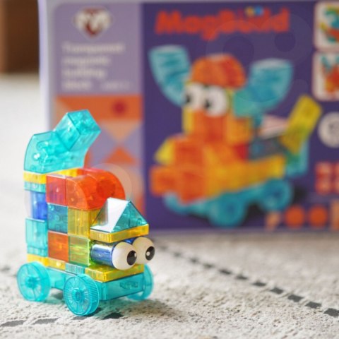 Woopie Przezroczyste Magnetyczne Klocki Konstrukcyjne 43 El.