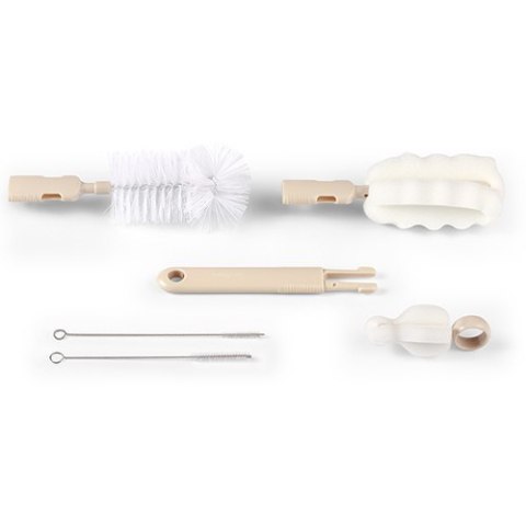 735/04 ZESTAW SZCZOTEK DO BUTELEK I SMOCZKÓW BEŻOWE