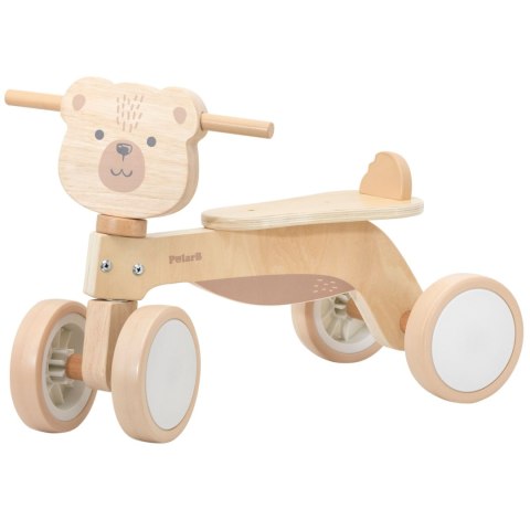 Viga Polarb Drewniany Jeździk Miś Brunatny Miękkie Koła